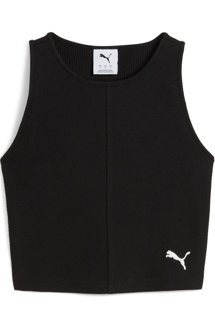 Топ жіночий Puma WARDROBE ESS Ribbed Crop Top