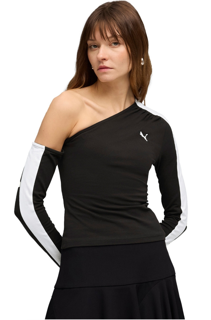Лонгслів жіночий Puma T7 Asymmetric Longsleeve